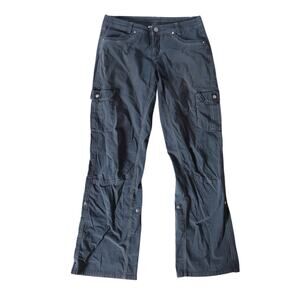 Kuhl Black Splash Roll Up Cargo Hiking Pants Outdoor Utility Womens 8